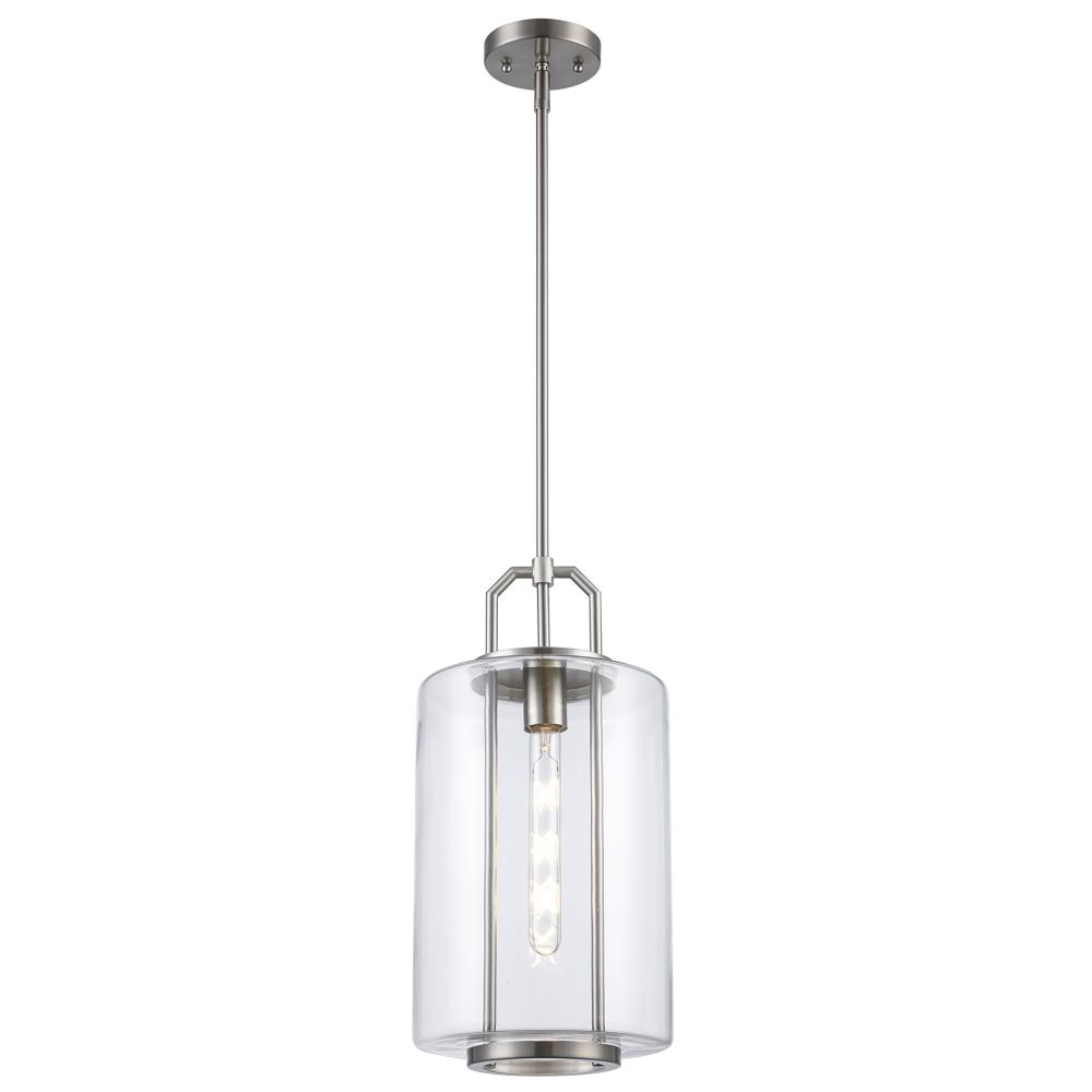 1LT PENDANT-CYLINDER GLASS-L-B